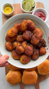 Crispy Oven Fried Potatoes - made using another method for crispy potatoes that mimics deep frying, but in the oven! INGREDIENTS ⅓ cup olive oil 1 pound baby potatoes 1 teaspoon salt 1 teaspoon baking soda ½ teaspoon garlic powder ½ teaspoon onion powder ½ teaspoon Italian seasoning ½ teaspoon black pepper INSTRUCTIONS. 1. Preheat the oven to 425°F. Pour the olive oil into an 8x8 baking dish and place it in the oven while it’s preheating. 2. Peel the potatoes, place them in a pot covered with co