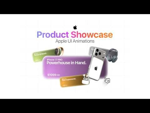 Viral Product Showcase Apple-Style UI Animations | Full Tutorial