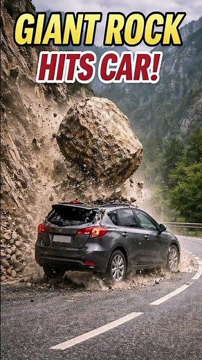 Giant Boulders vs Cars Extreme Mountain Road Survival & Landslide Simulation 🪨🚗