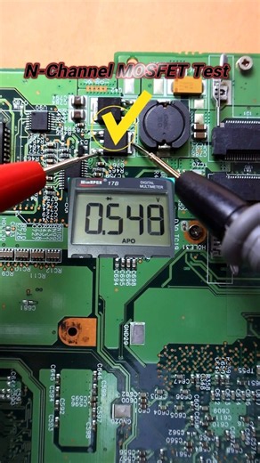Test N-Channel MOSFETs Without Removing Them | In-Circuit Testing #mosfet #shorts