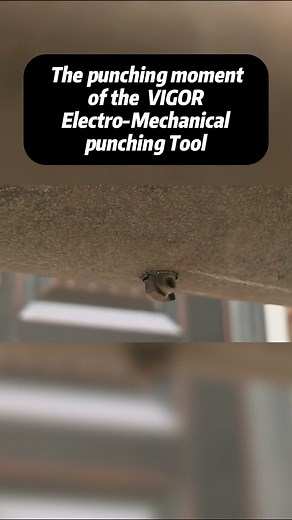 The punching moment of the VIGOR Electro-Mechanical punching Tool (5-1/2") # #punching #oilandgas