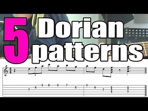 5 Easy Dorian Jazz Guitar Licks With Tabs For Beginners - D minor