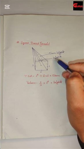 “Square-Based Pyramid Explained” #maths #mathematics #education