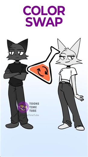 Color swap 🎨 | Wenda x Gray #sprunki #animation