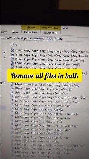 Use this code to rename all files in once #shortcut #laptop #shorts #computer
