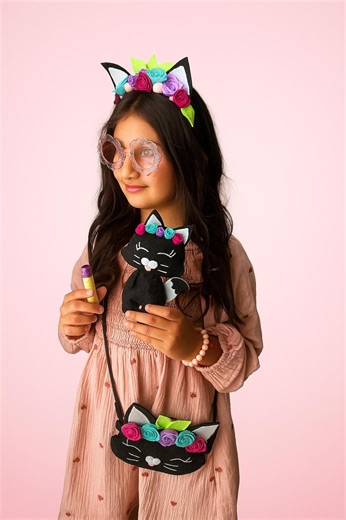 Handmade Gift Box for Girls, Cattheme Birthday Gift, Headband & Mini Purse, Gift-ready Kids - Etsy Canada