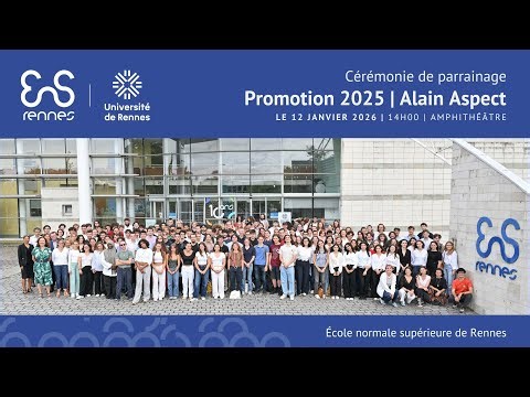 Cérémonie de parrainage de la promotion 2025 | Alain Aspect