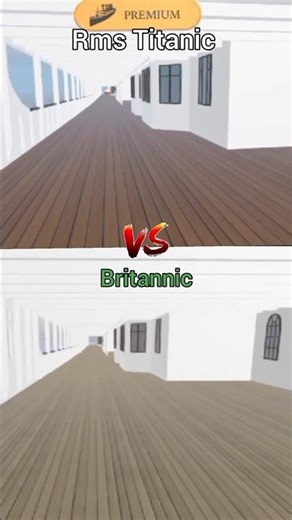 Rms Titanic And Britannic Ship Comparison #titanic #comparison #shorts #shortsvideos