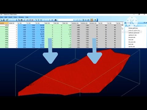 Datamine optimisation du block model