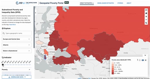 61 reactions · 13 shares | Our Geospatial Poverty Portal is our repository for international poverty, inequality & multidimensional poverty data across countries at the subnational level, along with the latest small-area estimation guidelines, techniques & datasets. https://pipmaps.worldbank.org/en/data/datatopics/poverty-portal/home?cid=ECR_FB_worldbank_EN_EXT | World Bank | Facebook