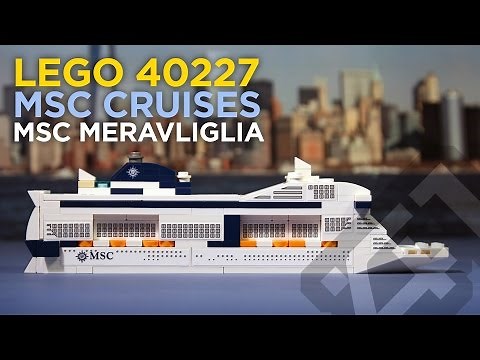LEGO 40227 - MSC Meraviglia Cruise Ship (2016) - Stop Motion Build