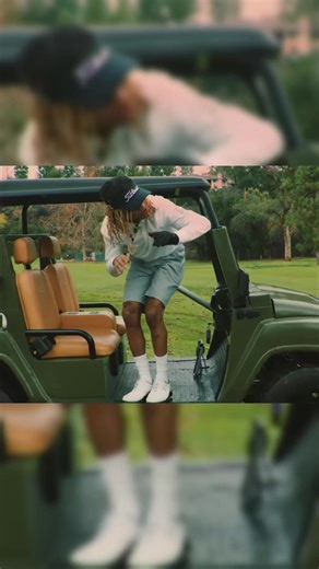 A certified classic. | guy drives on golf course