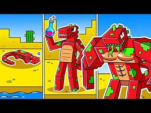 I Survived 100 DAYS as an POISON LIZARD in HARDCORE Minecraft!