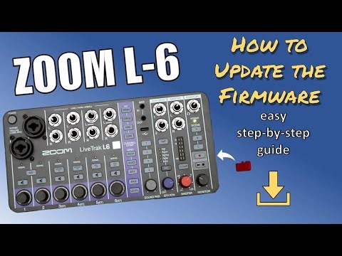 ZOOM LiveTrak L-6 How to update the firmware