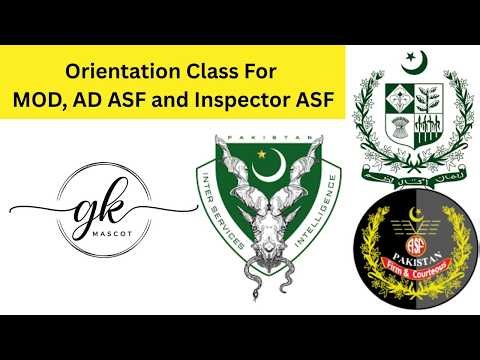 Orientation Class for Upcoming MOD and FPSC mcqs based exams.