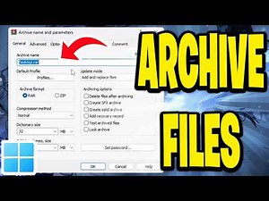 How To Archive Files in Windows 11