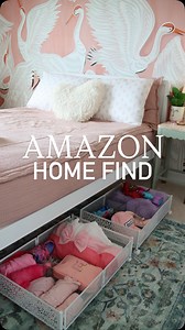 68K views · 3.6K reactions | favorite amazon home find of the week ✨ these under bed drawers organize and add in extra storage to best use every space in the house. comment “STORAGE” for a link to my organization must haves! lots of colors options available #amazonfinds #amazon #amazonorganization #bedroom #bedroomorganization #storage #organizedhome #amazonmusthaves | Carissacleansitall | Facebook