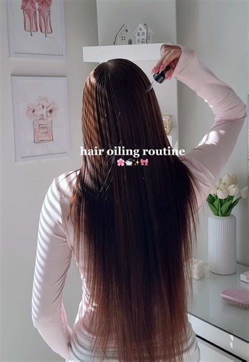sofia ♡ (@bysofiaaxx) - Weekly Hair Oiling Routine for Healthy Hair