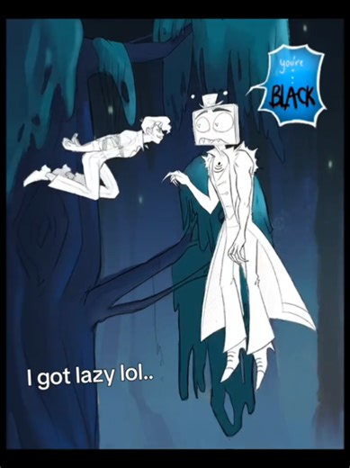 Holy characterization 😭This scene caught me off guard and had me cackeling. If this doesnt flop ill consider making a series out of this. Fanfic: In BlackWater Woods #hazbinhotel #vox #alastor #radiostatic #ao3fanfic
