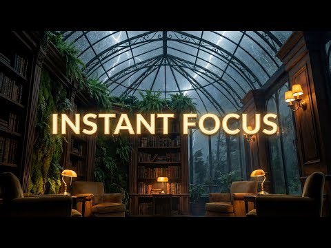 Green Noise for ADHD Focus 🍃 Instant Concentration in 5 Minutes (Dark Academia Ambience)