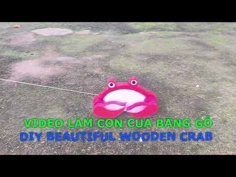 Làm con cua đồ chơi bằng gỗ