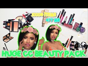 🎄😍SIM 4| (1000+) MEGA MAKEUP| CC PACK (477MB) |The Sims 4🎄😍