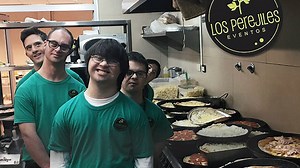 After years of discrimination, four friends with Down’s syndrome started their own pizza company in Buenos Aires in 2016. Los Perejiles now has 24 employees and caters for parties across the Argentine capital, supporting people with Down’s syndrome to overcome social stigma. | Guardian US