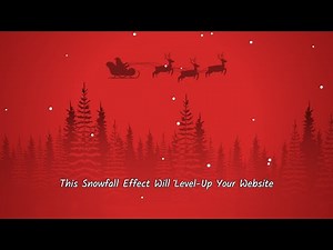 Create a Beautiful Snowfall Animation Using HTML CSS JavaScript | Beginners Friendly Tutorial