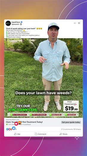 Weeds taking over your lawn? Most companies only tackle one issue at a time. But your yard deserves more. That’s why our program is a 4-in-1 treatment — weed control, fertilization, insecticide, and fungicide all working together to give your lawn complete care. We’re offering the first treatment for only $19.99 so you can see the difference for yourself. But here’s the truth: every yard is different. Depending on the condition of your lawn, it may take multiple treatments to get the results you