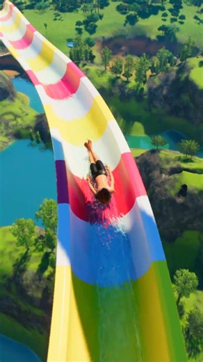POV: This Insane Water Slide Ends Between a Rock Cliff! 😨💦 | Planet Coaster 2