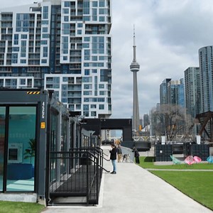 Wondering what exactly is going on at Front and Bathurst? It’s called stackt, a new downtown marketplace made out of 120 shipping containers. | CBC Toronto
