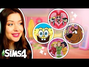 Each Room is a Different CARTOON in The Sims 4 // Sims 4 Build Challenge