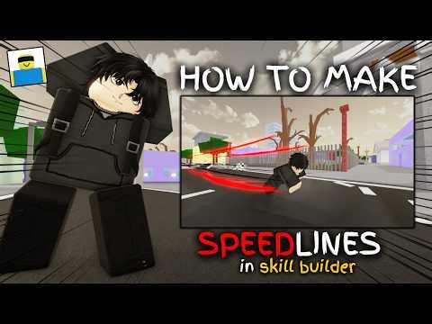 HOW TO MAKE SPEEDLINES IN JJS SKILL BUILDER | Jujutsu Shenanigans Roblox