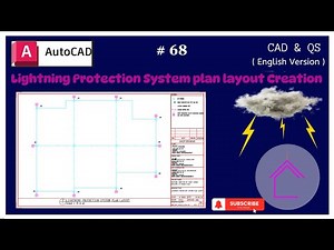 #Autocad 68 English Version | How to create Lightning Protection System plan layout to get approval