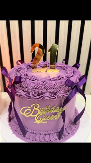 Gorgeous Purple Birthday Cake for Special Celebrations