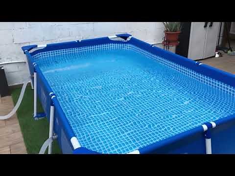 Depuradora Bestway arena en piscina Intex desmontable