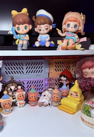 Did the bowling pin sound effect cause a jump scare 😅😆 #popmart #tntspace #blindbox #collectibles #asmrsounds