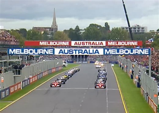 @theoldpitwall on Instagram: "CHAOS IN MELBOURNE 🇦🇺 The 2002 Australian Grand Prix got off to an absolutely frantic start. A huge multi-car pile-up at Turn 1 wiped out half the field before the race had even settled, with cars flying, wheels everywhere, and debris scattered across the circuit. One of the most chaotic starts in modern F1 history. #f1 #formula1 #australiangp #melbourne #f1history #classicf1 #firstlapchaos #motorsport #f1nostalgia"
