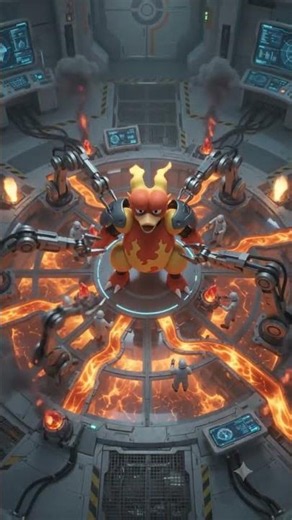 Magby ➜ Magmar ➜ Magmortar Evolution 🔥 | Full Evolution Line #shorts #pokemon