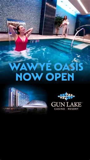 14K views · 9 comments | Party on. Rock out. Or just chill. The Wawyé Oasis is the new favorite place to play for adults of all ages. Now Open. | Gun Lake Casino Resort | Facebook