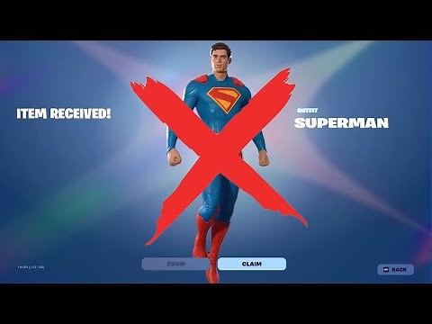 Where is Superman skin in fortnite ? How to get Superman skin ? Bugged
