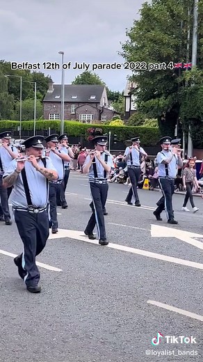 Belfast 12th of july parade 2022🇬🇧🇬🇧 #fypシ #fyp #viral #northernireland #northernirish #bandparade❤️💙 #loyalisttiktok #loyalistflutebands #loyalistbands