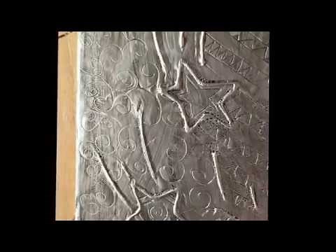 How to make - Aluminum foil raised art
