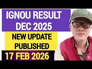 😮 IGNOU RESULT DECLARED DEC 2025 NEW UPDATE OUT | IGNOU DEC 2025 RESULT DECLARED