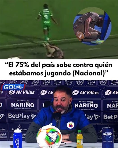 Jonathan Risueño took a swipe at Nacional: "The country knows who we were playing against"