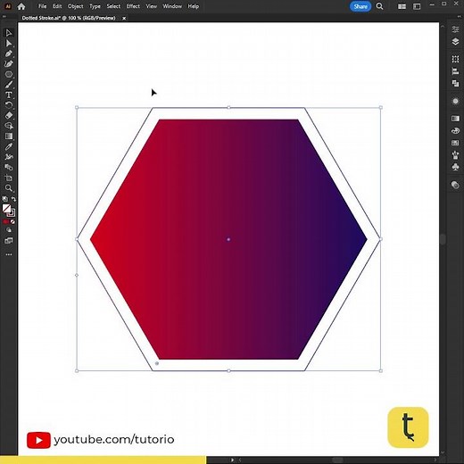An easy trick to create a dotted outline in Illustrator