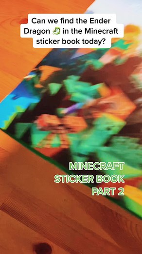 Exploring the Minecraft Sticker Book for the Ender Dragon