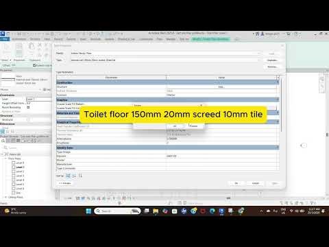 My BIM Journey with Revit – Floor Modelling (Internal, Toilet & Apron)