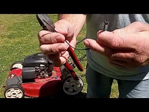 How to install a new lawn mower engine brake cable