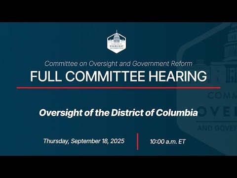 Oversight of the District of Columbia